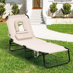 Outdoor Folding Chaise Lounger