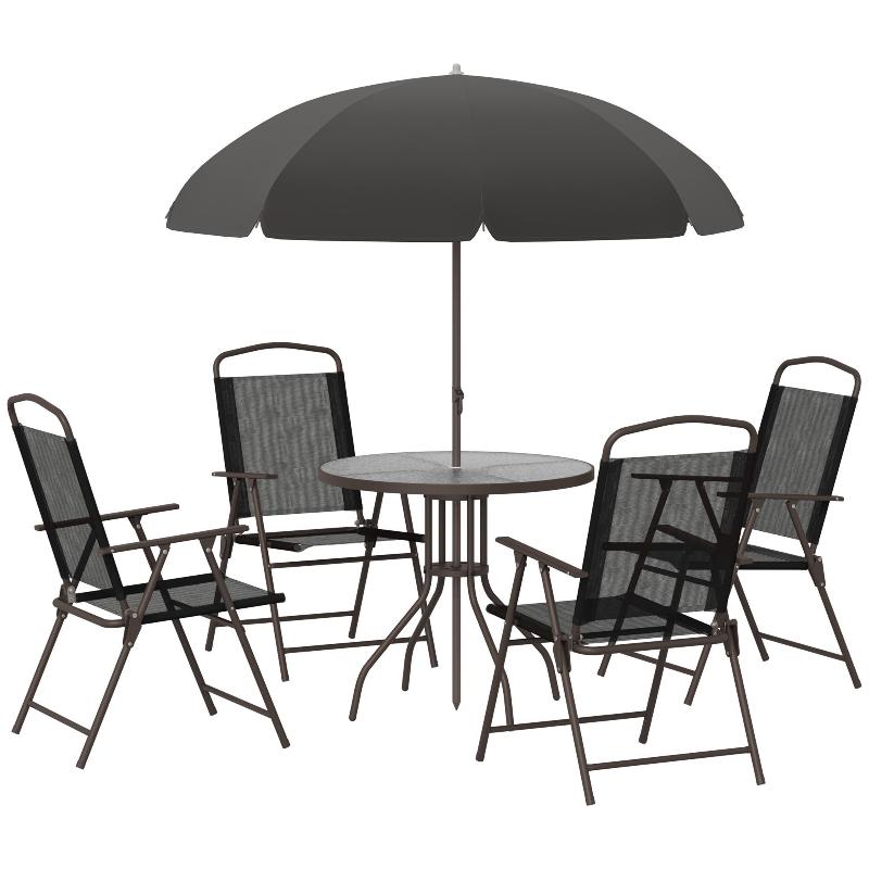 Outsunny 6 Piece Patio Dining Set