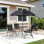 Outsunny 6 Piece Patio Dining Set