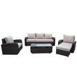 Direct Wicker 5-Piece Outdoor Rattan Sofa