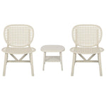 3 Pieces Hollow Design Retro Widened Seat