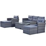 GO 6-piece All-Weather Wicker PE Rattan