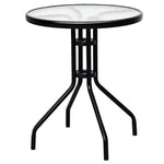 Bistro 3 Pieces Round Table and Folding Chairs