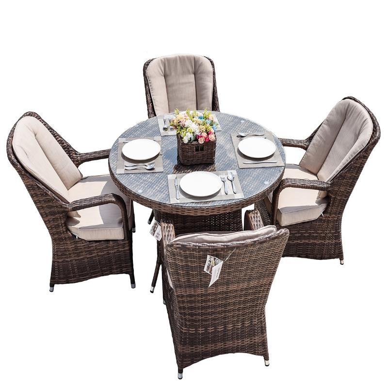 Direct Wicker 5-Piece Aluminum Wicker