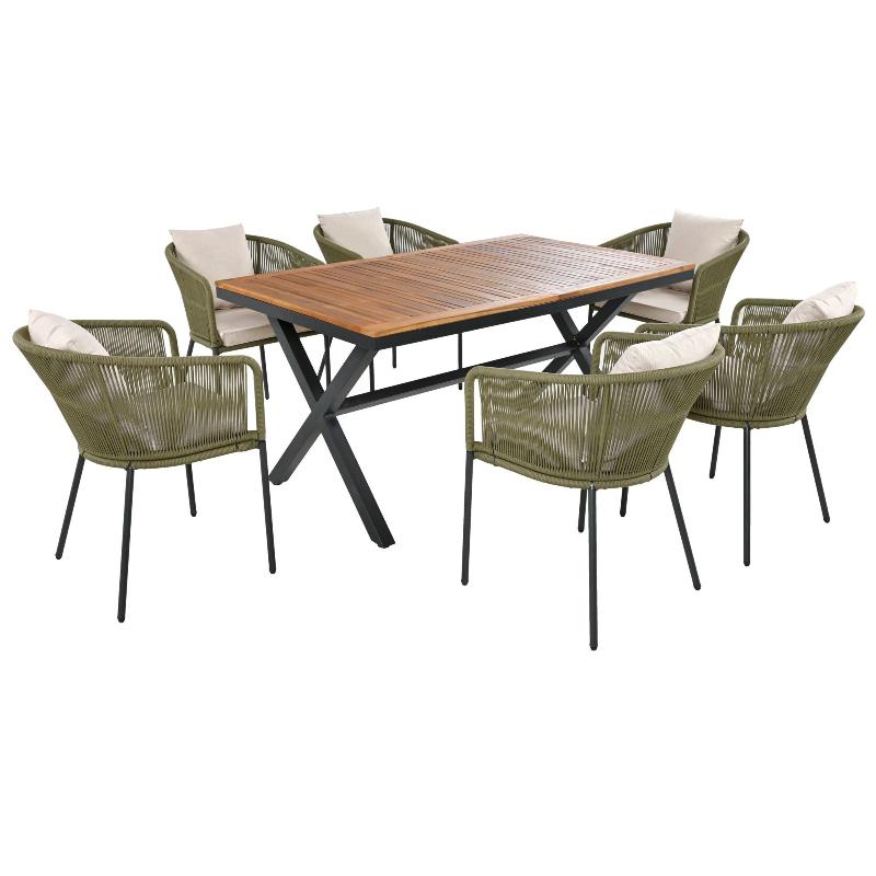 GO 7 Pieces Patio Dining Set