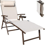 Aluminum Outdoor Folding Reclining Chaise