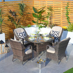 Direct Wicker 5-Piece Aluminum Wicker