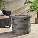 HOONAH 32'' Stone Circular Mgo Fire Pit