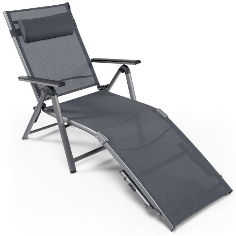 Outdoor Aluminum Chaise Lounge Chair