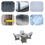 Direct Wicker 5-Piece Aluminum Wicker