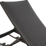 Outdoor Aluminum Wicker Chaise Lounge