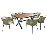 GO 7 Pieces Patio Dining Set