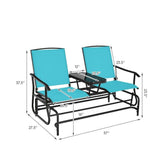 2-Person Double Rocking Loveseat