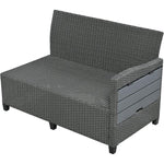 5-Piece Patio Rattan PE Wicker L-Shaped Sofa