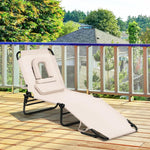 Outdoor Folding Chaise Lounger