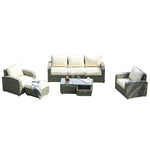 Direct Wicker 5-Piece Outdoor Rattan Sofa