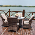 Direct Wicker 5-Piece Aluminum Wicker