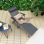 Outdoor Aluminum Chaise Lounge Chair