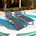 Outdoor Aluminum Chaise Lounge Chair