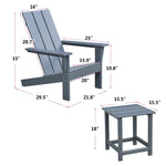 Outdoor Adirondack HDPE All-weather Deck