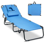 Beach Chaise Lounge Chair Removable Pillow